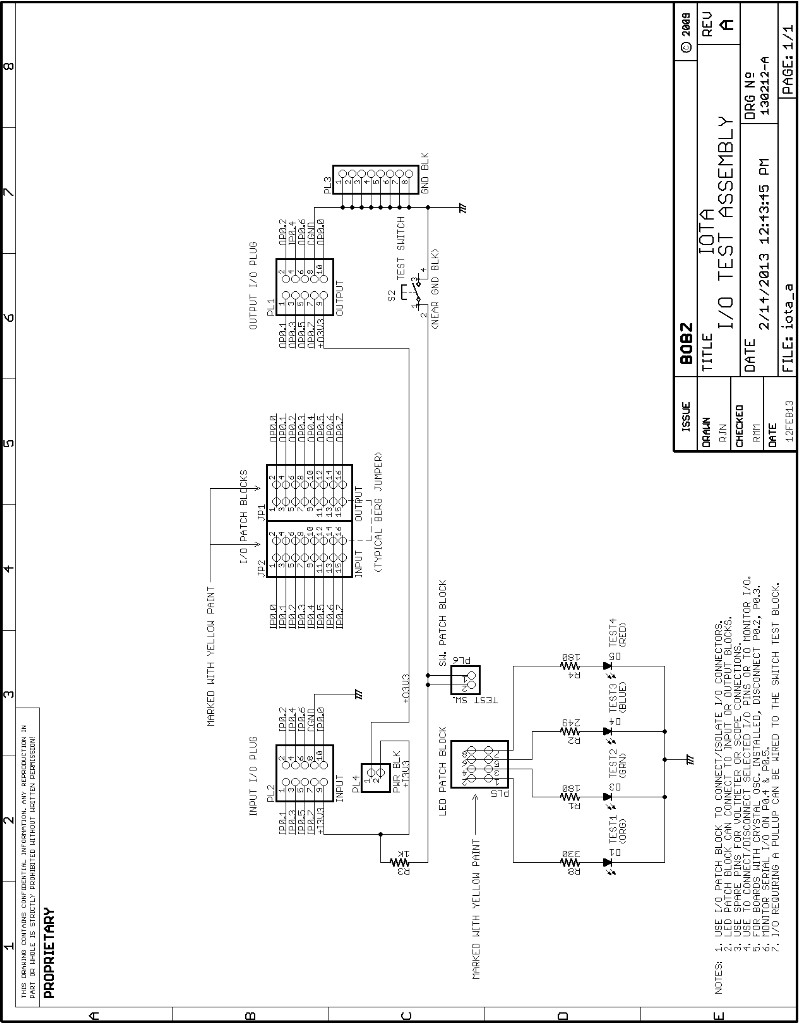 Schematic of IOTA I/O Test Assembly